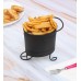 Black Round Snacks Platter 